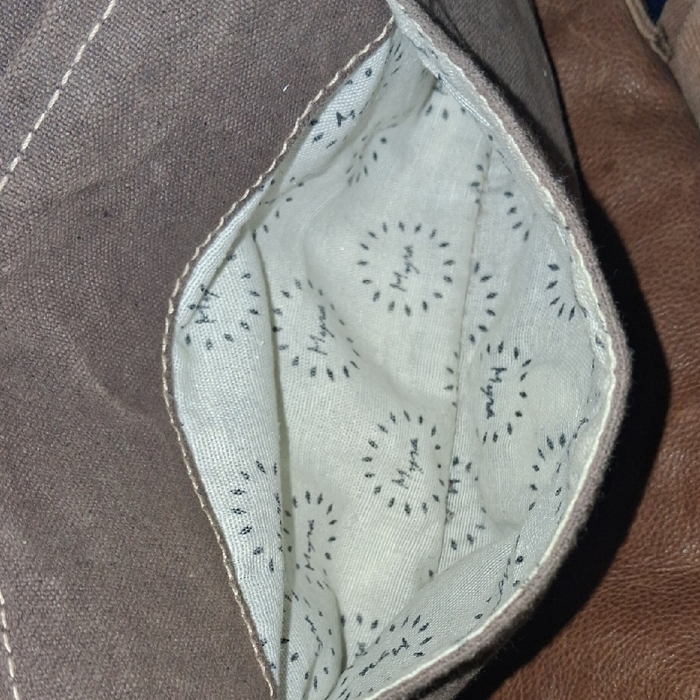 Myra Bag Brown Patterned Haircalf & Leather Crossbody - Picture 9 of 10